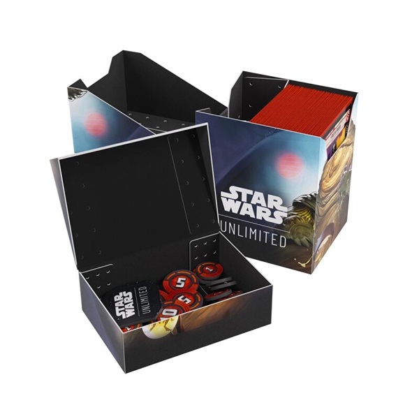Gamegenic Deck Box: Star Wars: Unlimited Set : Lawless Time Soft Crate Leia Organa Jabba The Hutt