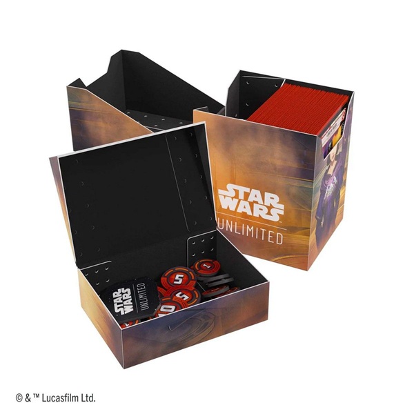 Gamegenic Deck Box: Star Wars: Unlimited Set : Secrets Power Soft Crate Palpatine Padm 195 169