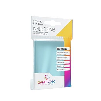 Gamegenic Inner Sleeves Clear  Transparent   100 Kortlommer