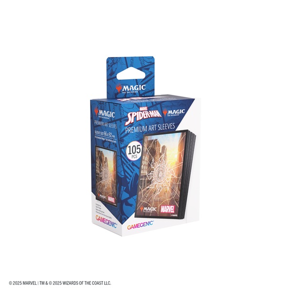 Gamegenic Magic: The Gathering Marvel Spider-man Premium Art Sleeves Spider-man Plains 105 Kortlommer