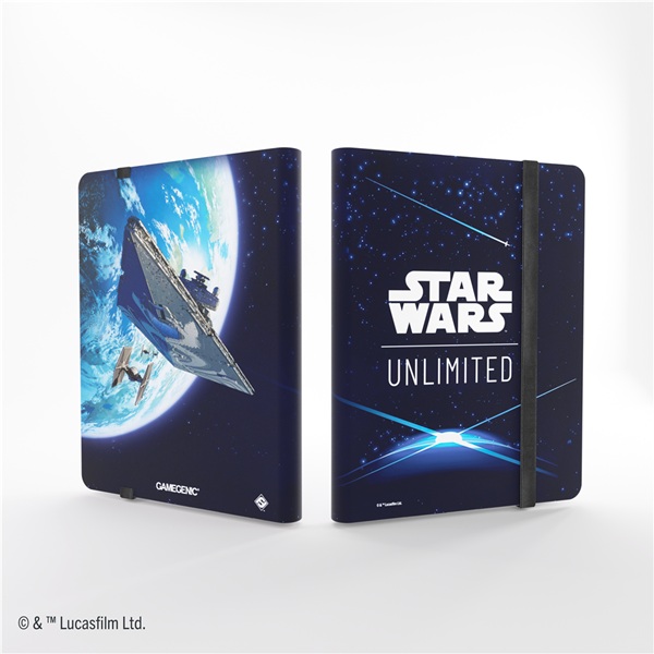 Gamegenic Mappe: Star Wars: Jump   Lightspeed Album 18-pocket  Holder 360 Kort  Card Back Blue