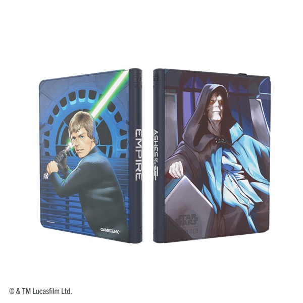 Gamegenic Mappe: Star Wars: Unlimited Set  : Ashes   The Empire Album 18-pocket  Holder 360 Kort  Jedi Luke Skywalker   Emperor Palpatine