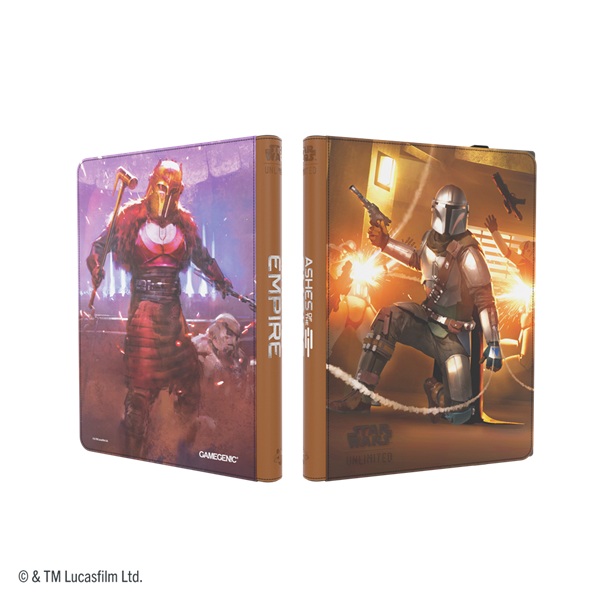 Gamegenic Mappe: Star Wars: Unlimited Set  : Ashes   The Empire Album 18-pocket  Holder 360 Kort  The Armorer   Whistling Birds