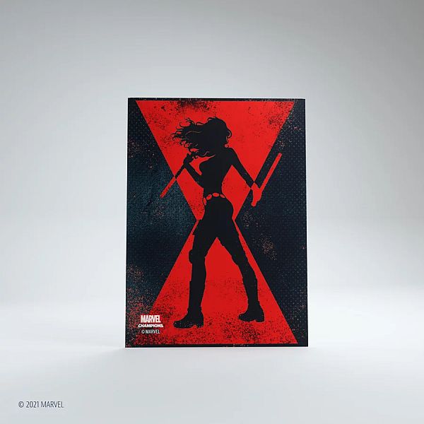Gamegenic Marvel Champions Sleeves Black Widow  50   Kortlommer