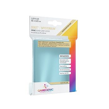 Gamegenic Prime Boardgame Sleeves: Dixit Mysterium 81   122   Clear  Transparent   90 Kortlommer