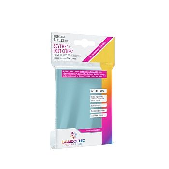Gamegenic Prime Boardgame Sleeves: Scythe Lost Cities  Magenta Code  72   112   Clear  Transparent   60 Kortlommer