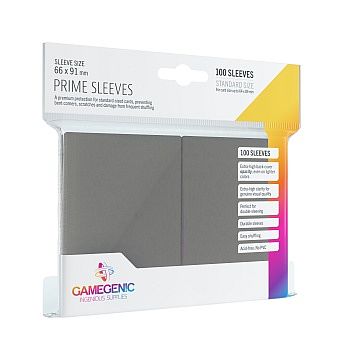 Gamegenic Prime Sleeves: Gray    195 165   100 Kortlommer