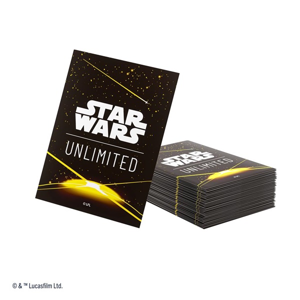 Gamegenic Star Wars: Shadows The Galaxy Unlimited Art Sleeves Card Back Yellow 60 Kortlommer