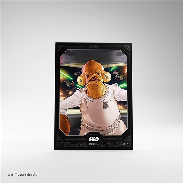 Gamegenic Star Wars: Unlimited Jump   Lightspeed Art Sleeves Admiral Ackbar  60   Kortlommer