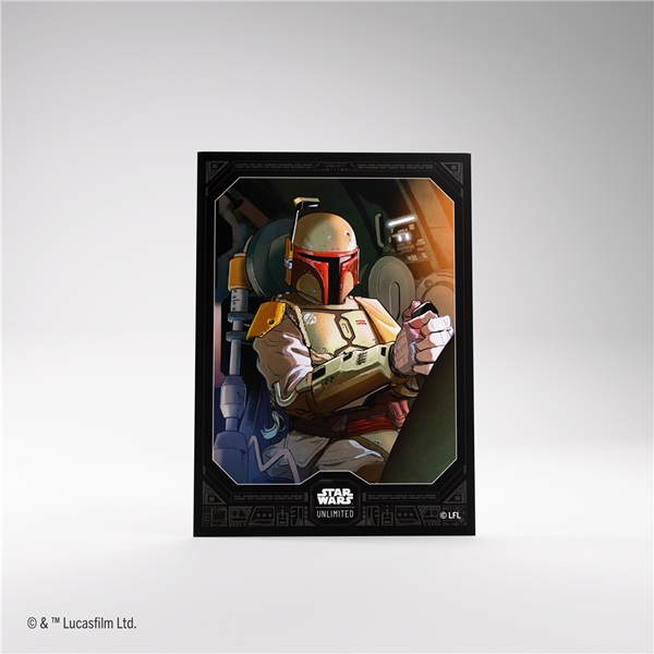 Gamegenic Star Wars: Unlimited Jump   Lightspeed Art Sleeves Boba Fett  60   Kortlommer