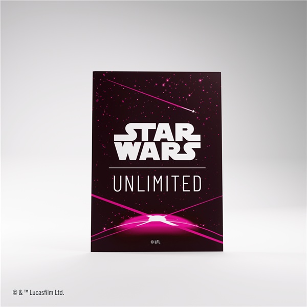 Gamegenic Star Wars: Unlimited Jump   Lightspeed Art Sleeves Card Back Magenta  60   Kortlommer