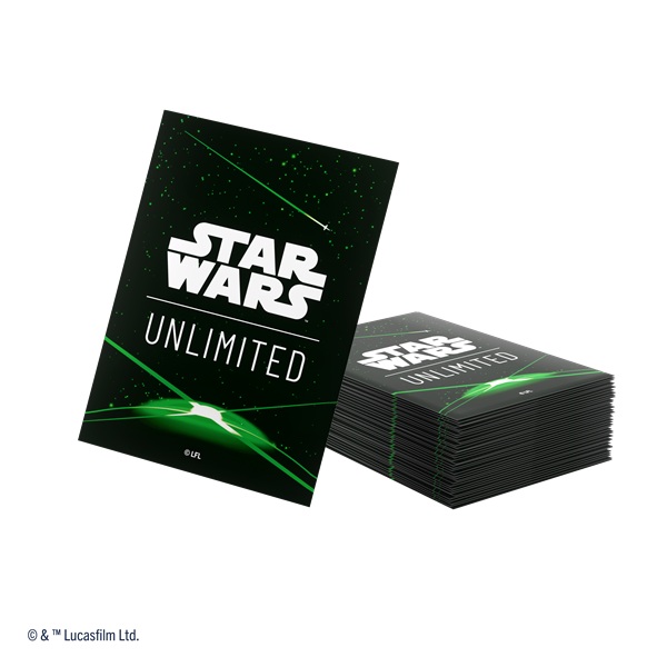 Gamegenic Star Wars: Unlimited Premium Art Sleeves Card Back Green  60   Kortlommer