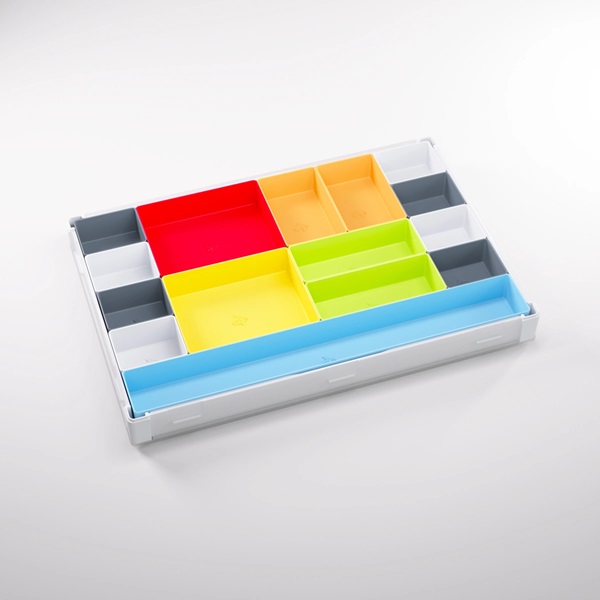 Gamegenic Token Silo  Counter Token Storage   Dice Tray :   White Multicolor