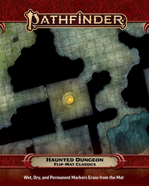 Gamemastery Flip-mat Classics: Haunted Dungeon Tabletop   195 165 Tte       Pathfinder  Pzo31045
