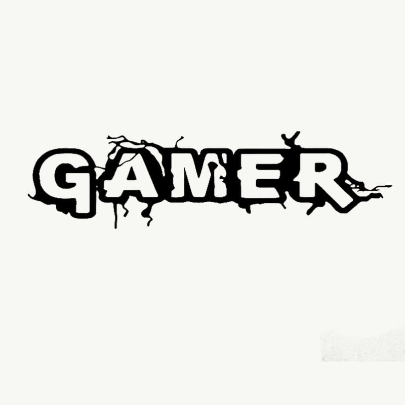 Gamer Vægklistermærke – Unik Dekoration til Gamingrum