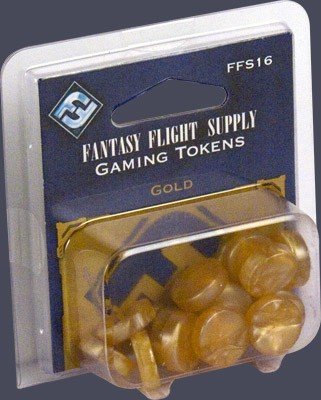 Gaming Tokens: Gold Fantasy Flight Games Ffs16