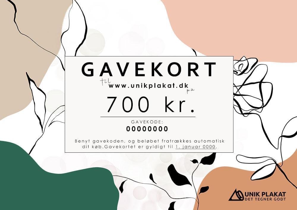 Gavekort 700 kr. – Print Selv til enhver lejlighed!