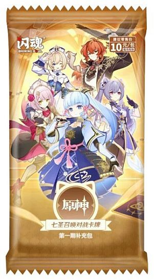 Genshin Impact Tcg:  Kinesisk Chinese  Series   Booster Pack