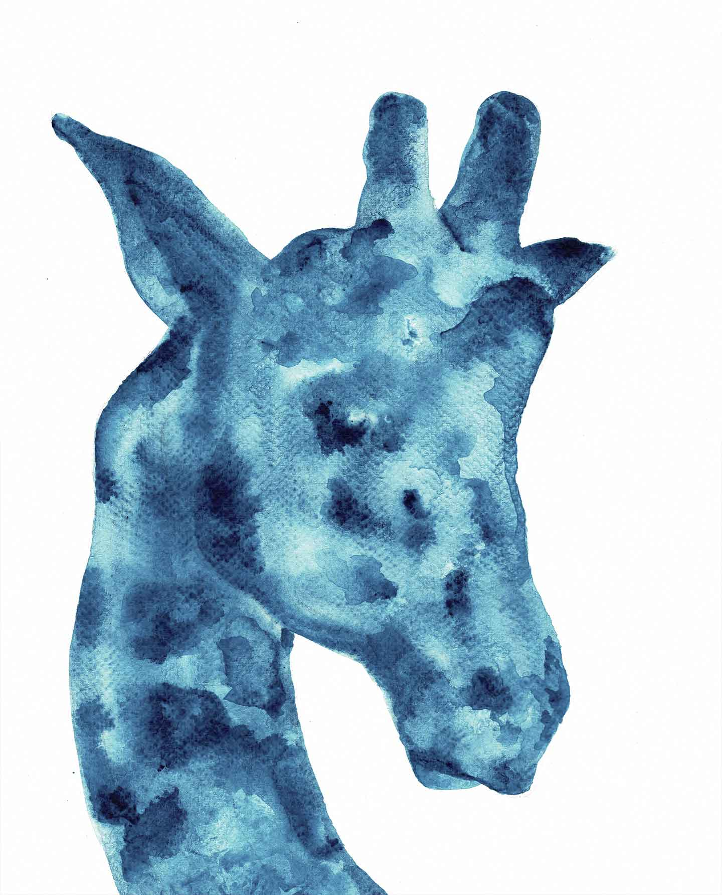 Giraf Akvarel Print – Unik Kunst til Dit Hjem!