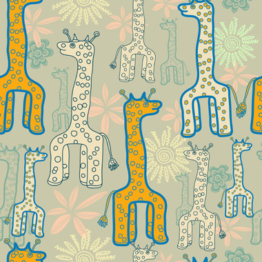Giraffer Kunstværk fra Illux Kids - Magi til Børneværelset
