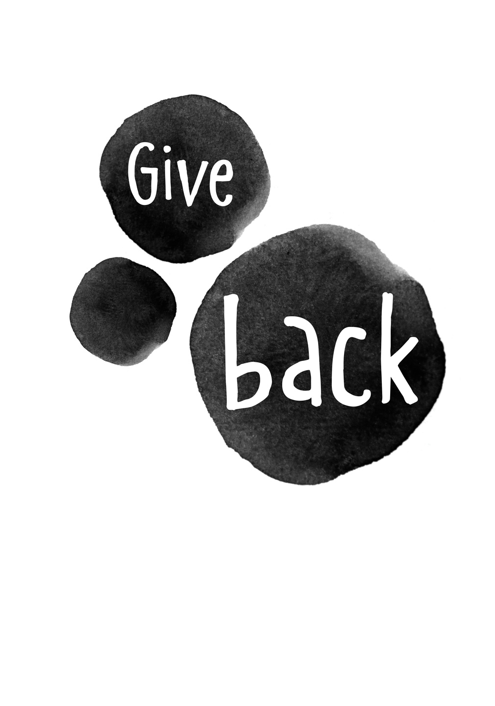 Inspirerende Grafisk Kunst - Give Back fra Ten Valleys