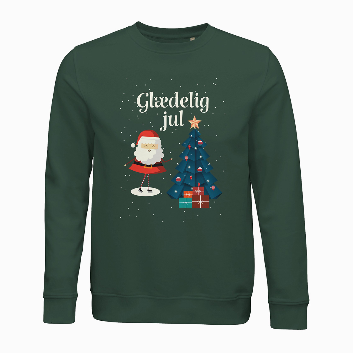 Julemand Sweatshirt med Dansk Tekst – Uundgåelig til Julen