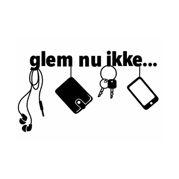 Glem Ikke Wallsticker - Smart Påmindelse til Hjemmet