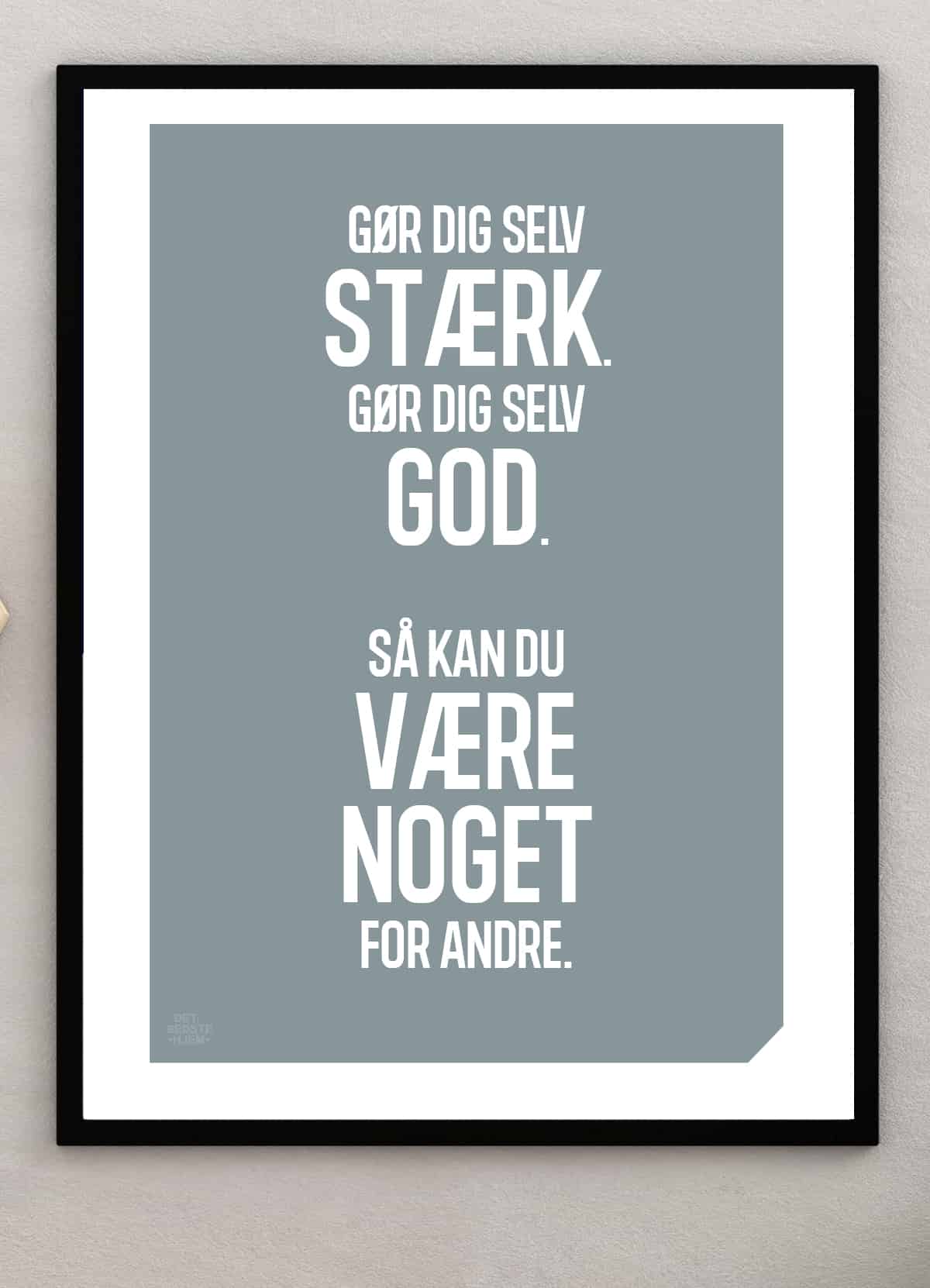 Gør Dig Selv Stærk Plakat - Inspiration til Dit Hjem