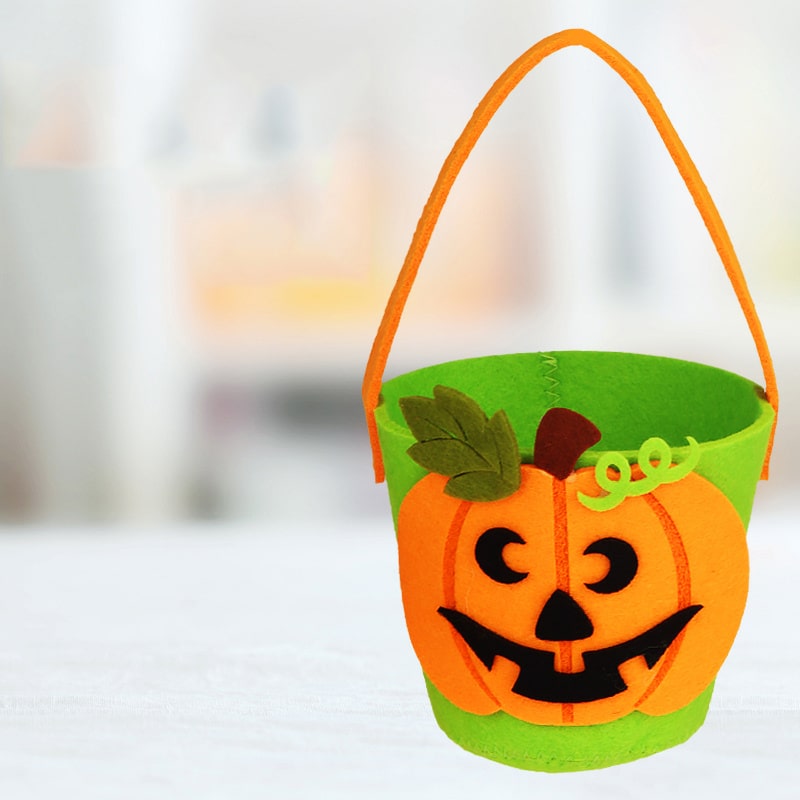 Sød Halloween Græskarspand til Slikindsamling