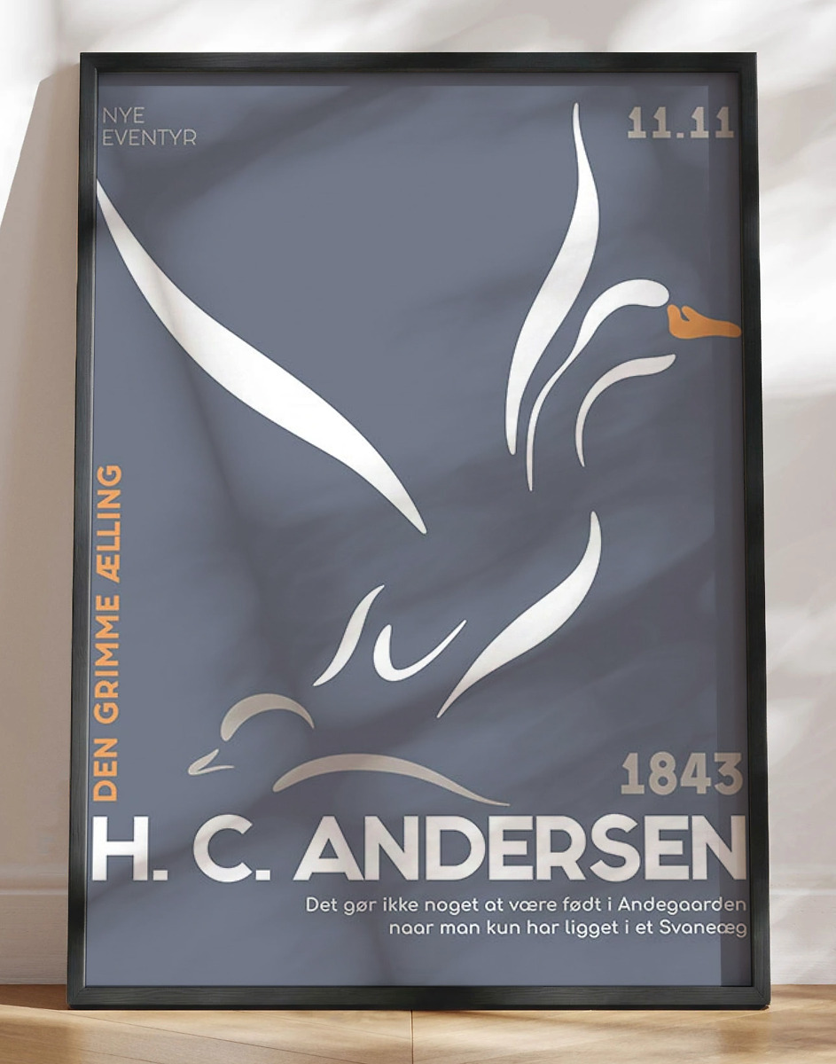 Grafisk       Andersen Plakat Den Grimme ælling