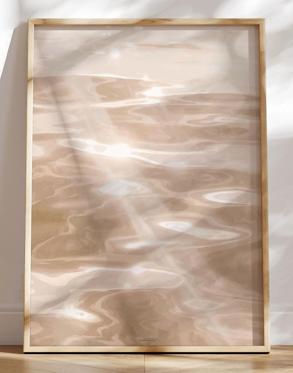 Grafisk Plakat Golden Surface