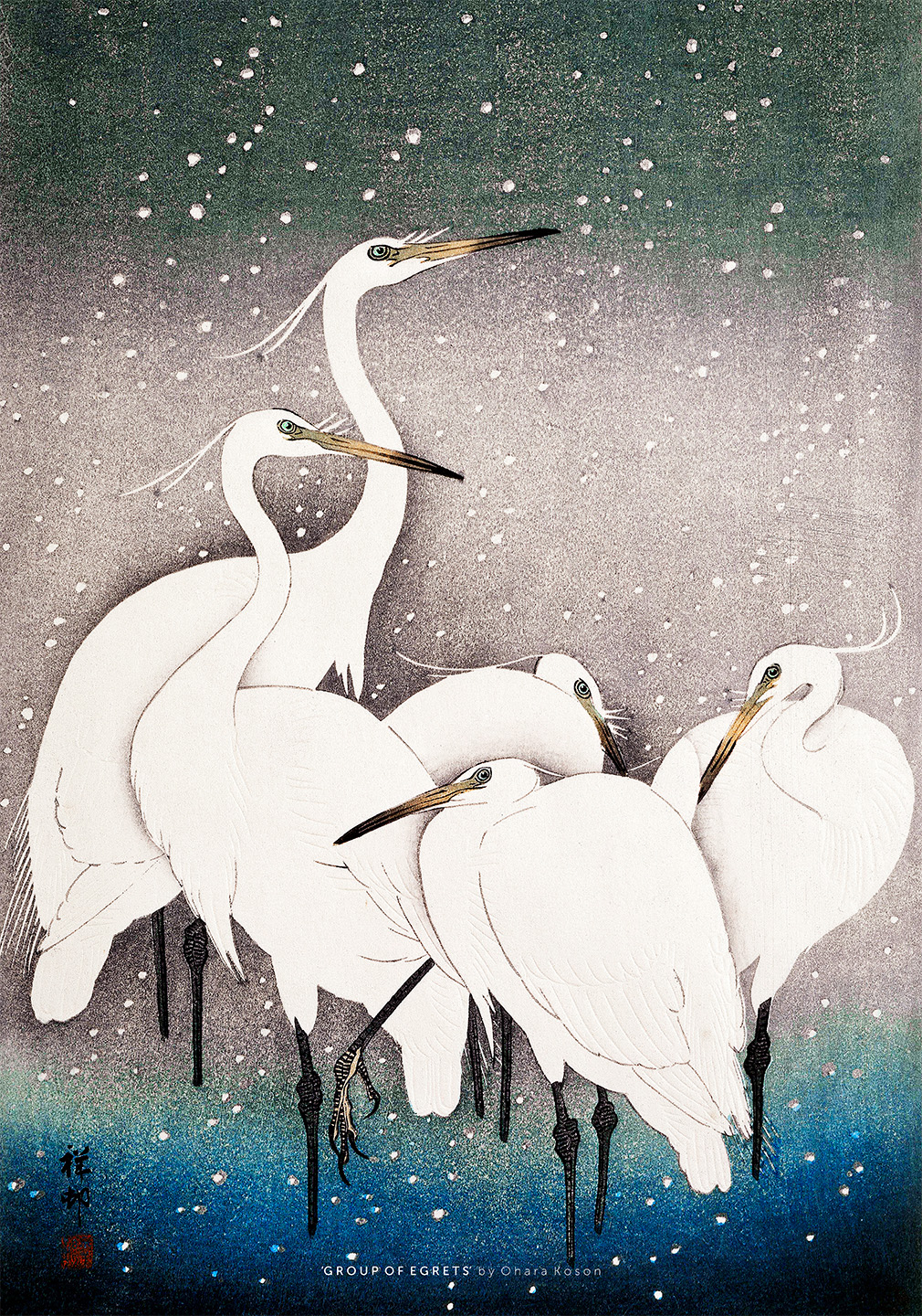 Egrets Plakat – Elegant Kunsttryk til Dit Hjem