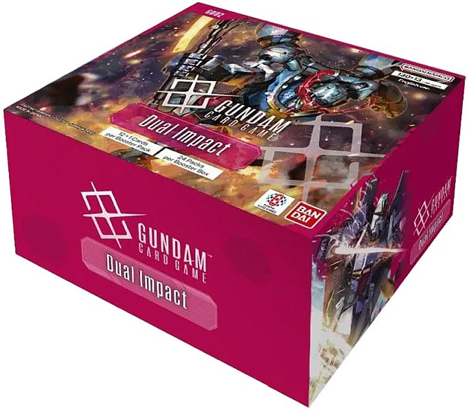 Gundam Card Game Gd02: Dual Impact Booster Box Display 24 Packs