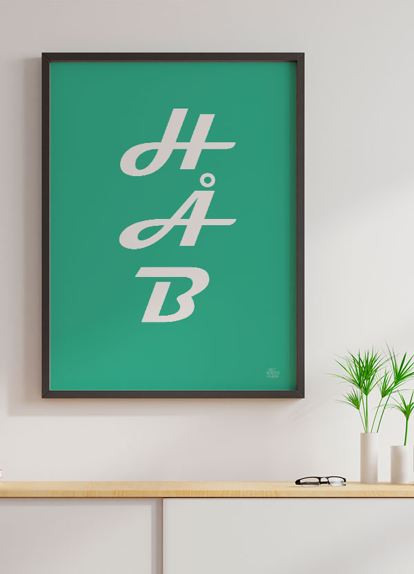 Inspirerende Håb-plakat i Grøn - A4 Boligplakat