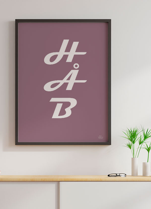 Håb-plakat i Rosa - A4 format til dit hjem