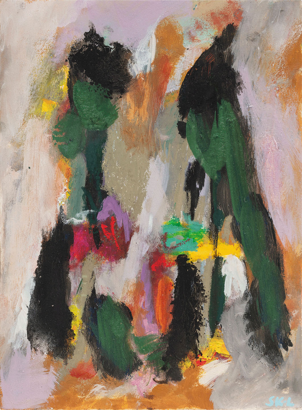Abstrakt Kunsttryk "Harmonic" af Svend Kindt-Larsen