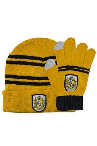 Harry Potter Beanie   Gloves Set For Kids Hufflepuff