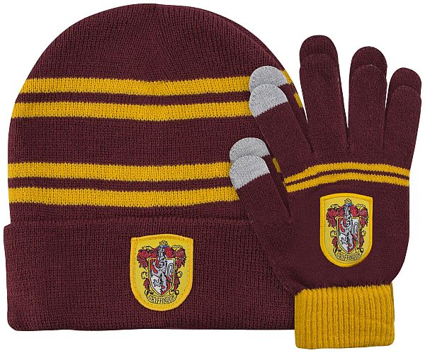 Harry Potter Beanie Gloves Set Gryffindor