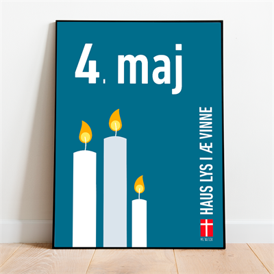 Haus Lys Plakat – Fejring af 1945 Befrielsen