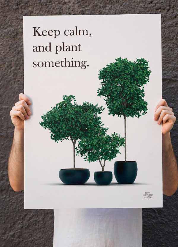 Haveplakat - Plant Something A4 - Hold roen og plant noget!