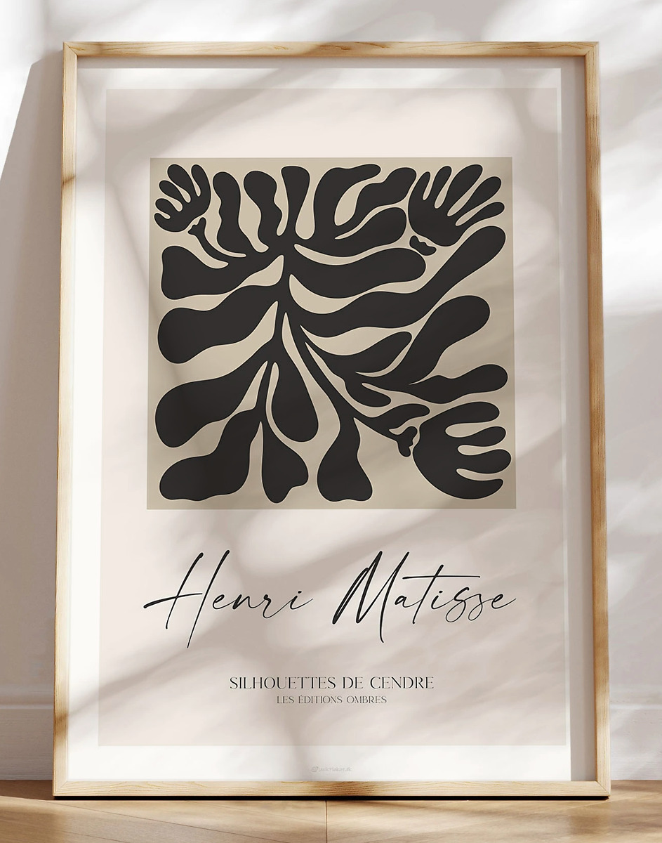 Henri Matisse Kunstplakat Silhouettes   Cendre