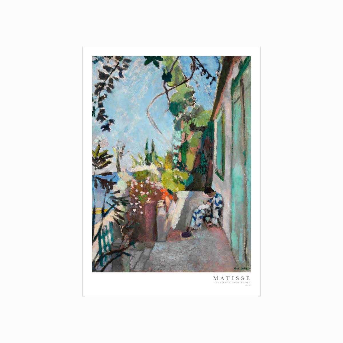 Henri Matisse Plakat – Terrassen i Saint Tropez Kunstværk