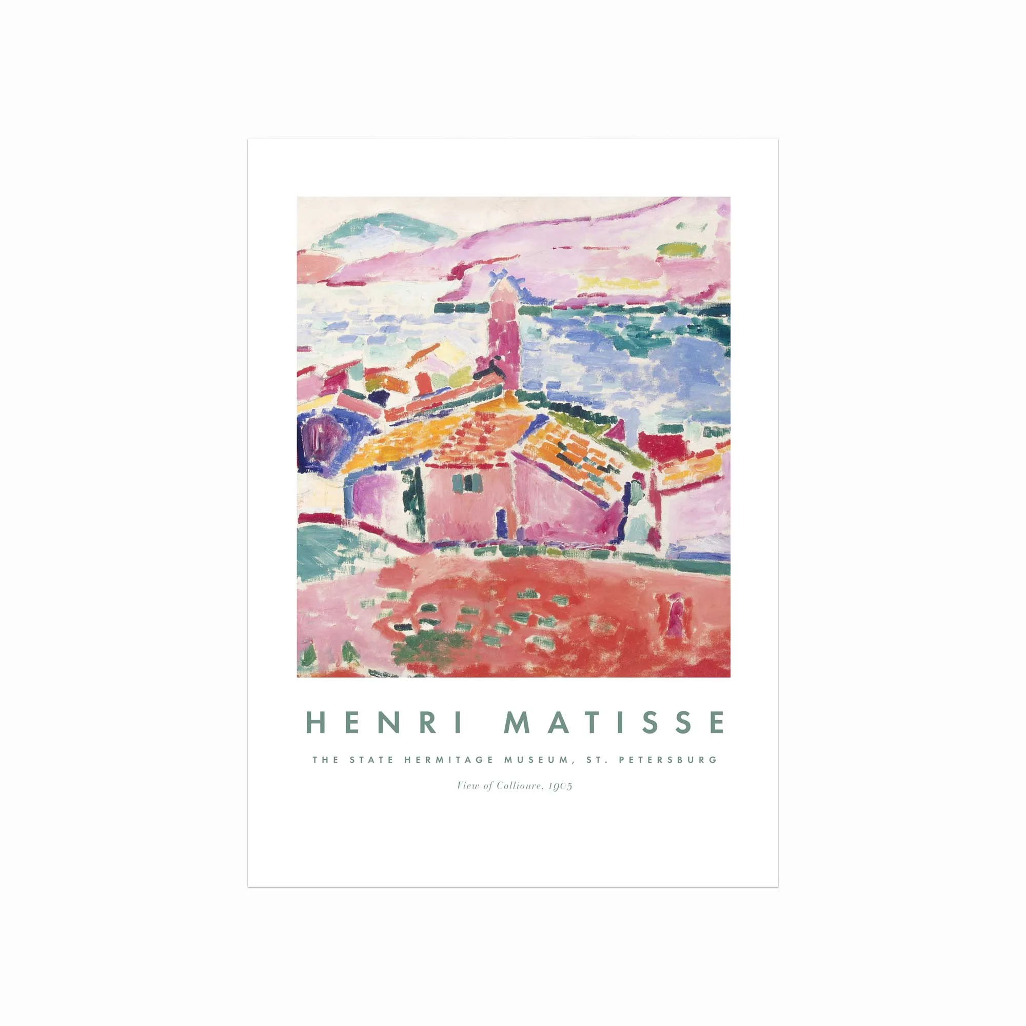 Henri Matisse Plakat – Udsigt over Collioure til Kunstelskere