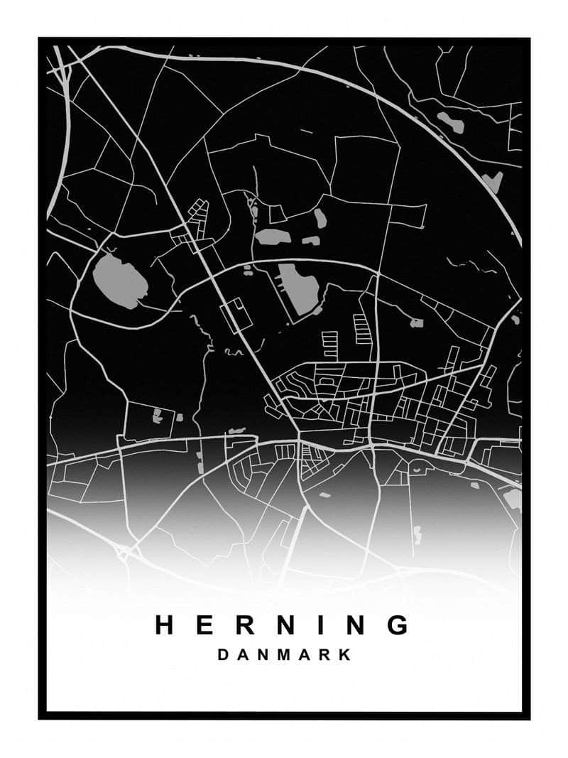 Herning Kortplakat – Udforsk Byen med Stil!