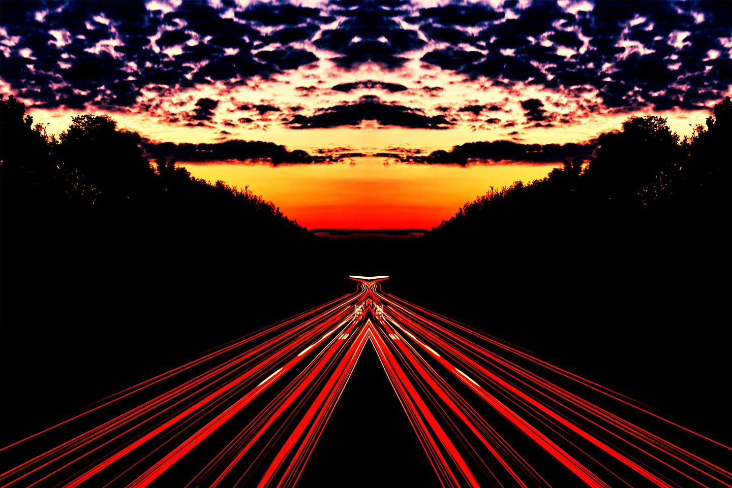 Highway Lighttrails af Palle Hasling Jakobsen – Fantastisk tilbud!