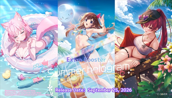 Hololive Official Card Game  Ocg Tcg : Set 01 Summer Hologram Extra Booster Display  Box Med   Pakker