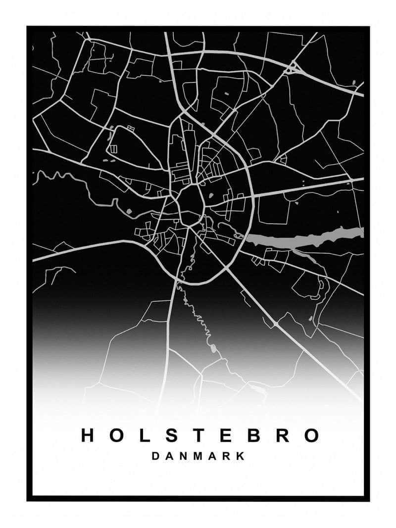 Holstebro Kortplakat – Udforsk din by i detaljer!