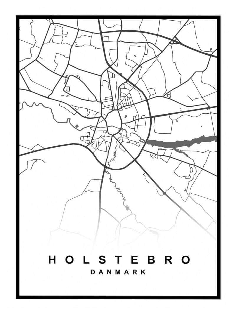 Holstebro Kortplakat – Udforsk Din Elskede By!