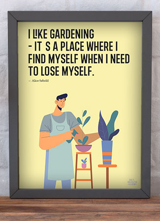 I Like Gardening Plakat - Find Dit Fristed A4 199 kr.
