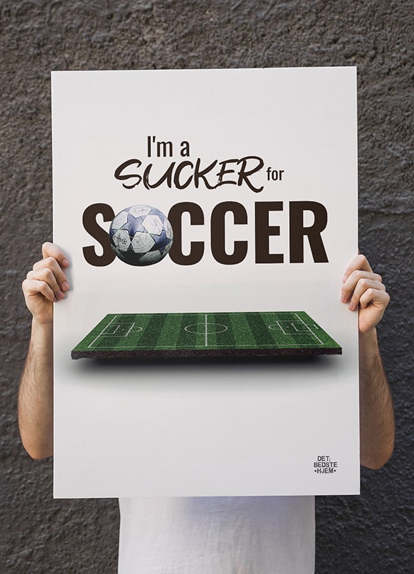 Fodboldbane-plakat – Ideel til fodboldentusiaster!